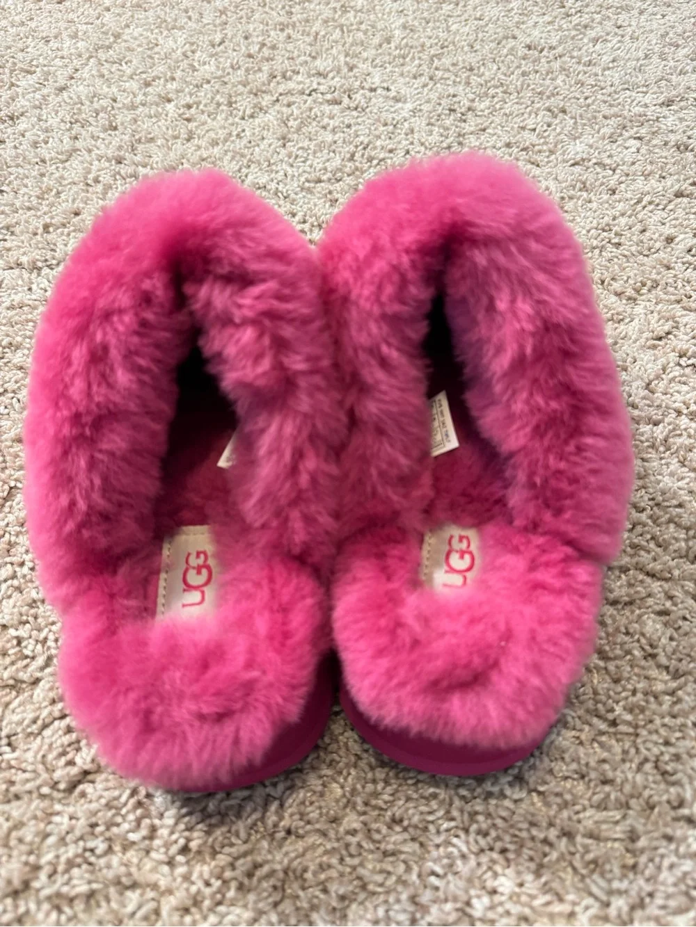 Ugg Disquette Women's Size 7 Pink Platform Slippers - Picture 5 of 10